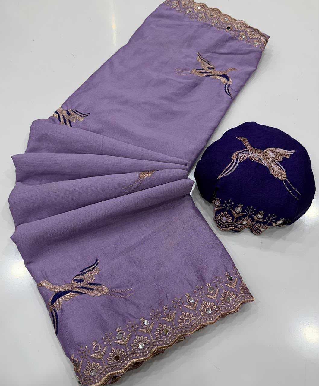 Chinon Party Wear Saree