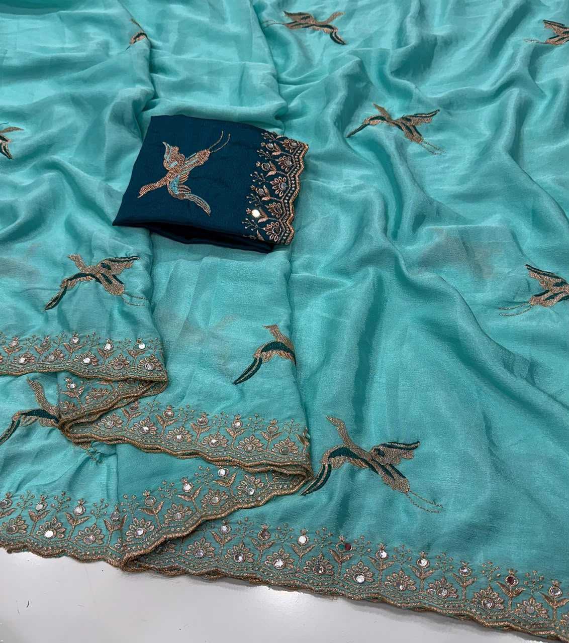 Chinon Party Wear Saree