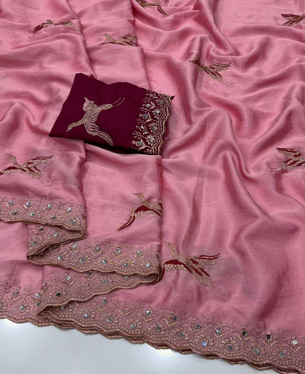 Chinon Party Wear Saree