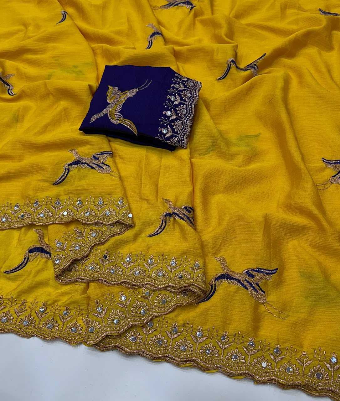 Chinon Party Wear Saree
