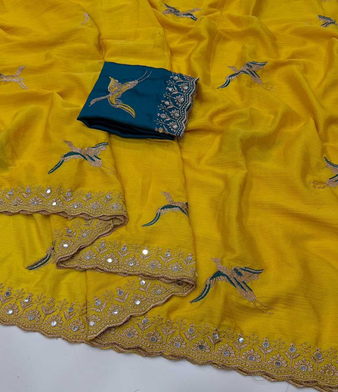 Chinon Party Wear Saree