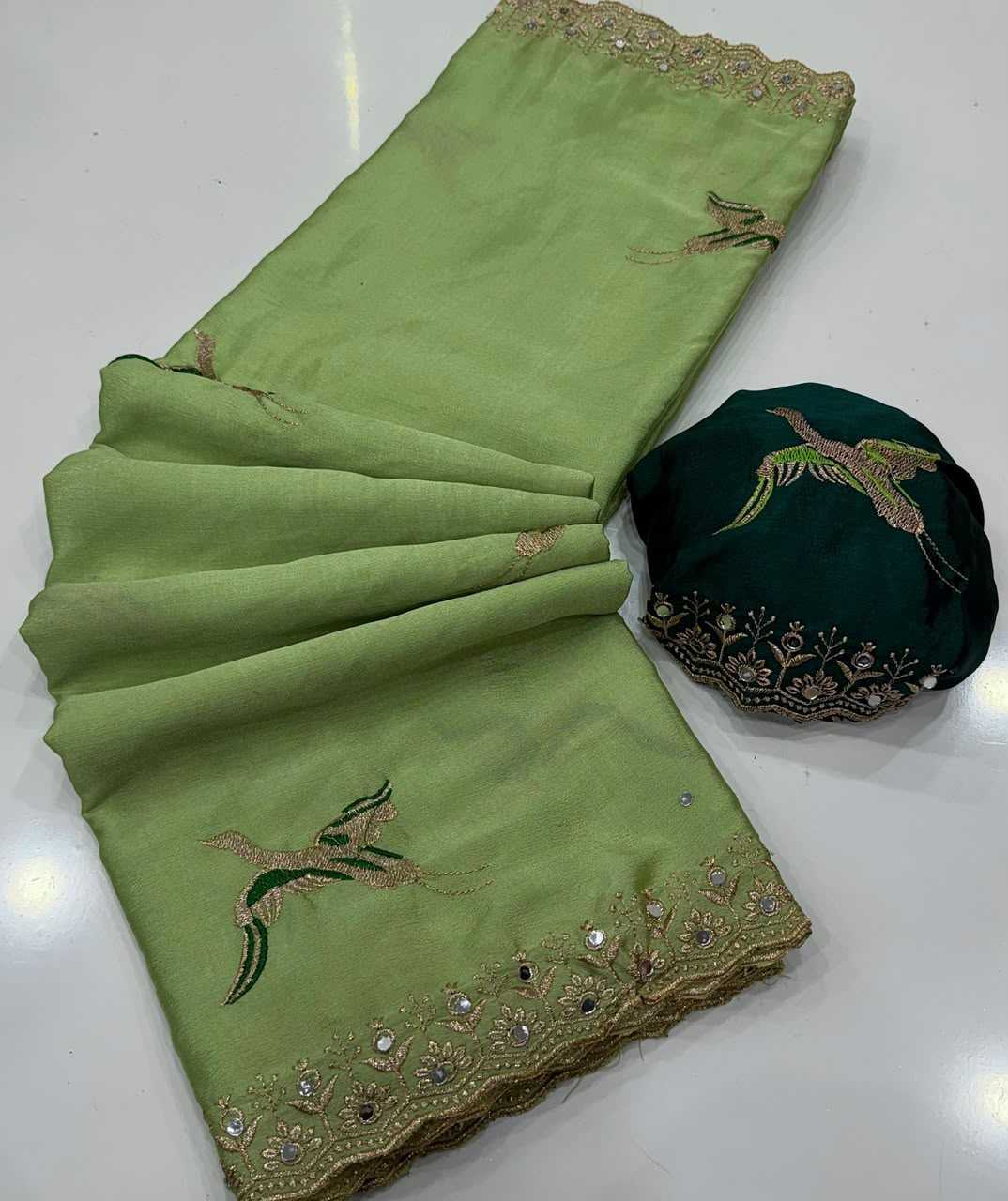 Chinon Party Wear Saree