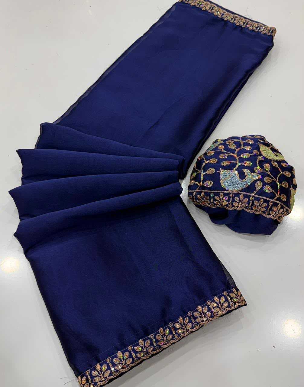 Viscose Sequnce Designer Saree