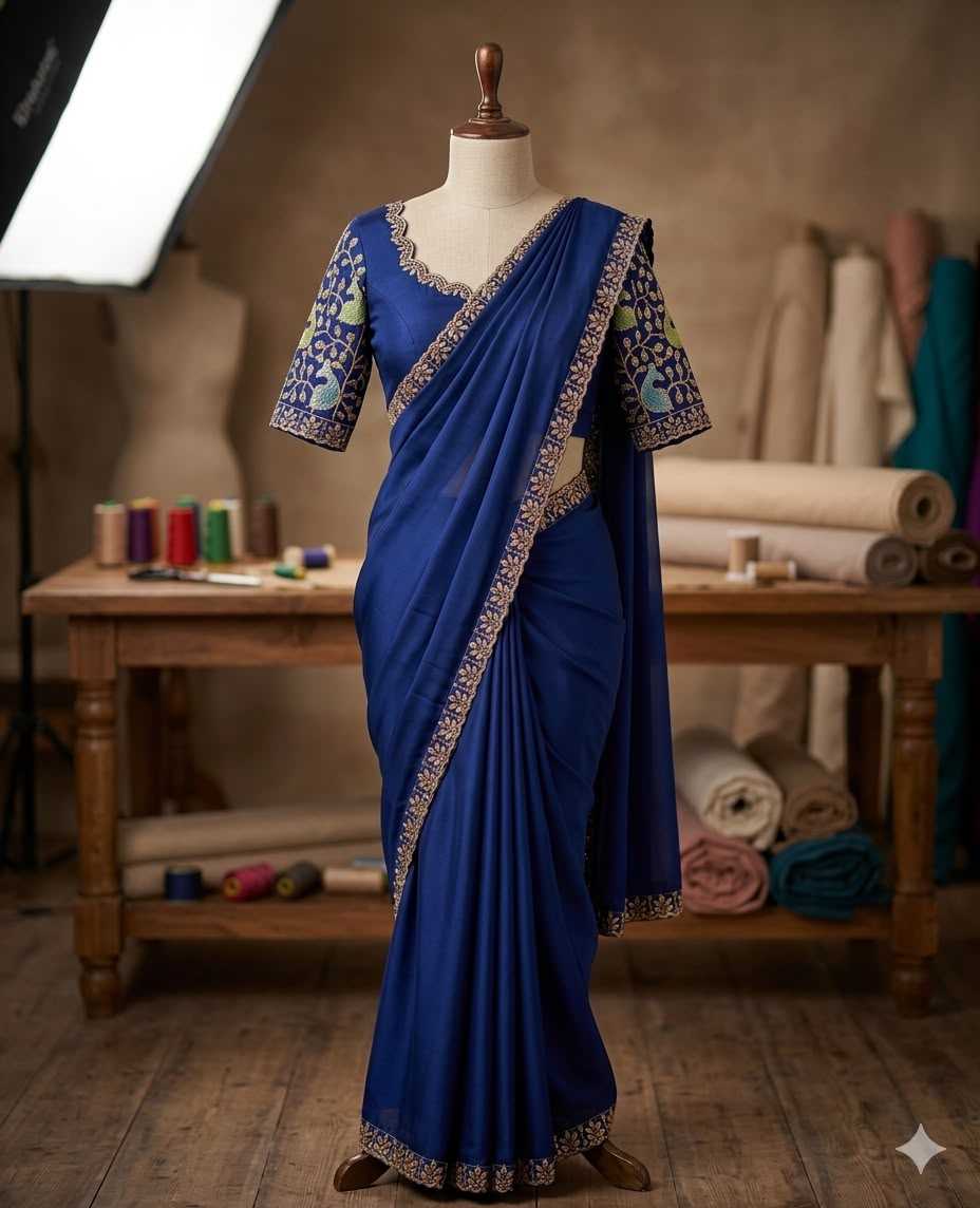 Viscose Sequnce Designer Saree