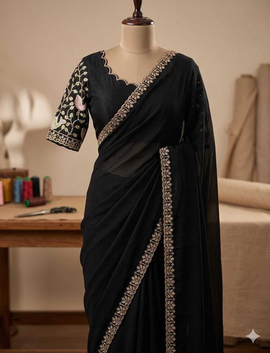 Viscose Sequnce Designer Saree