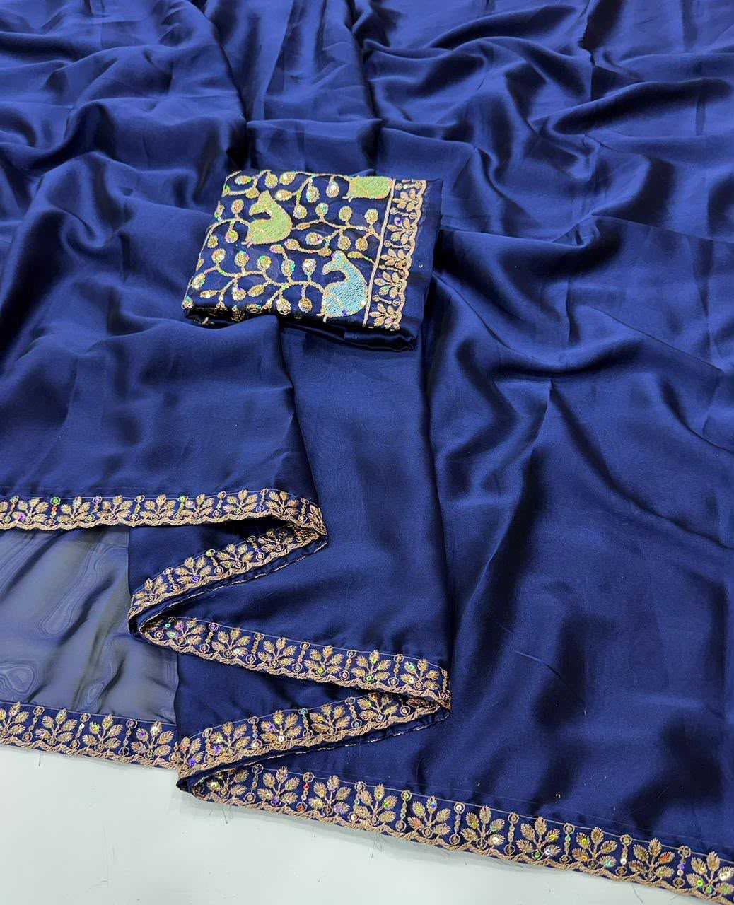 Viscose Sequnce Designer Saree