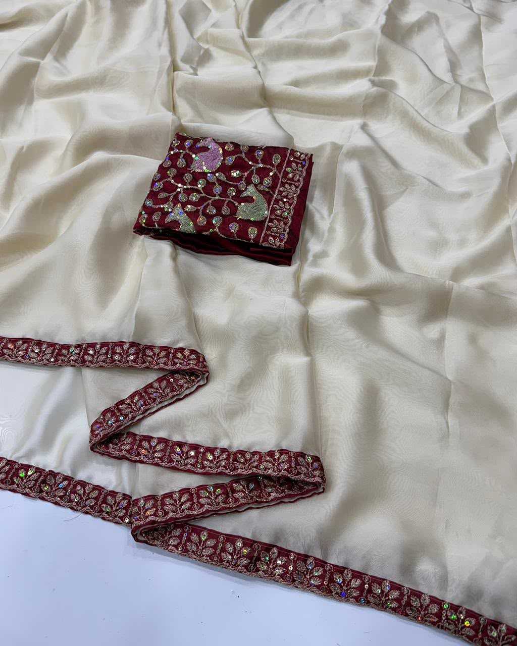 Viscose Sequnce Designer Saree