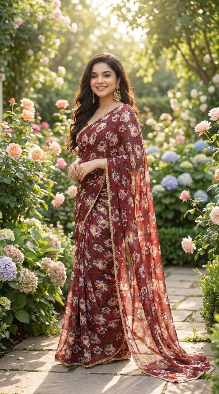 Georgette Designer Saree