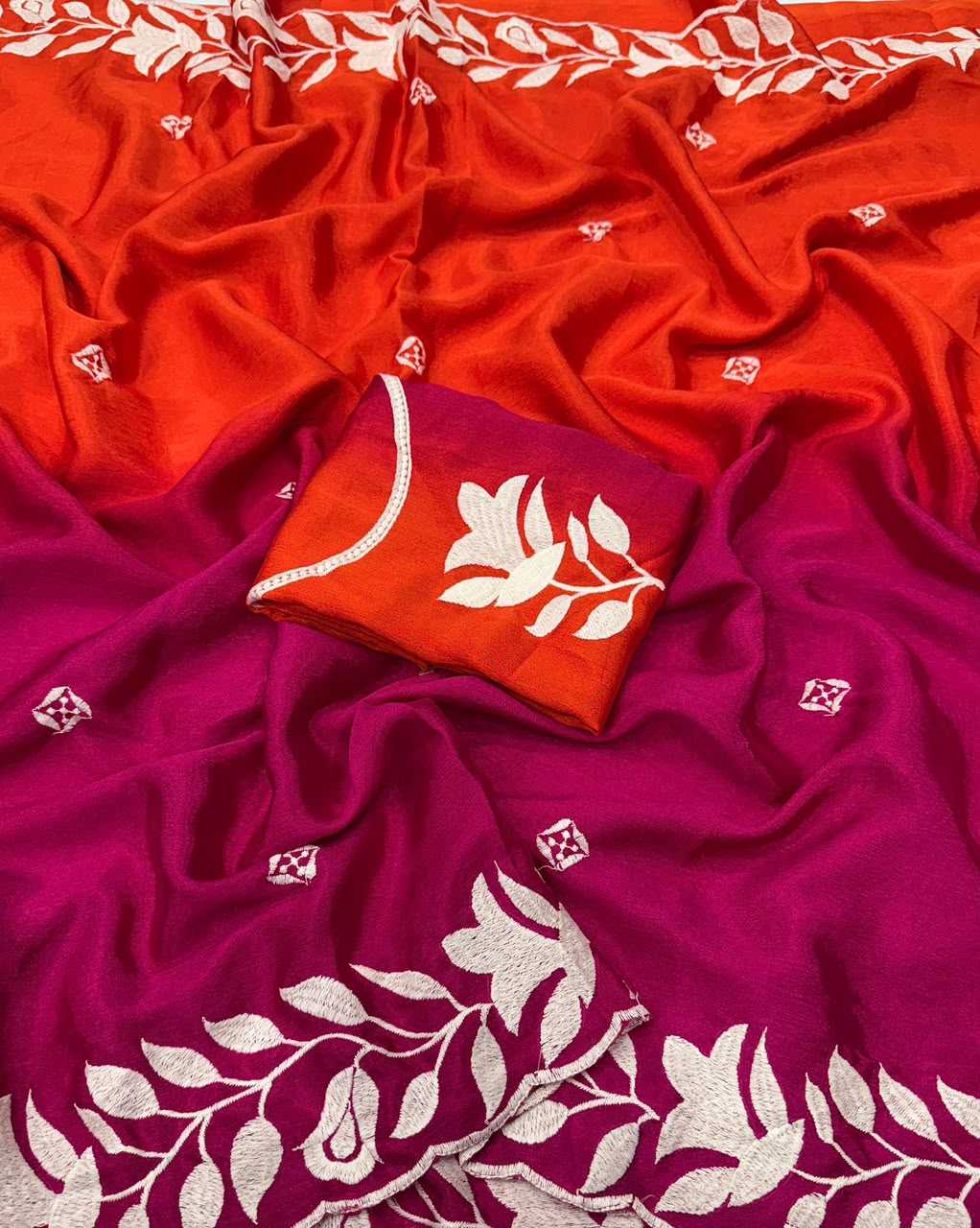 Chinon Silk Gharchola Saree