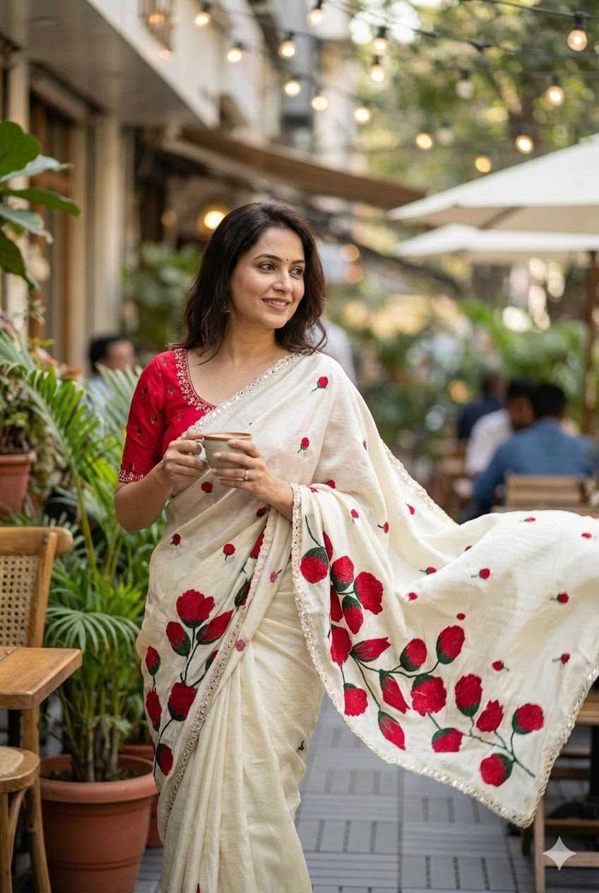 Rangoli Silk Embroidered Saree