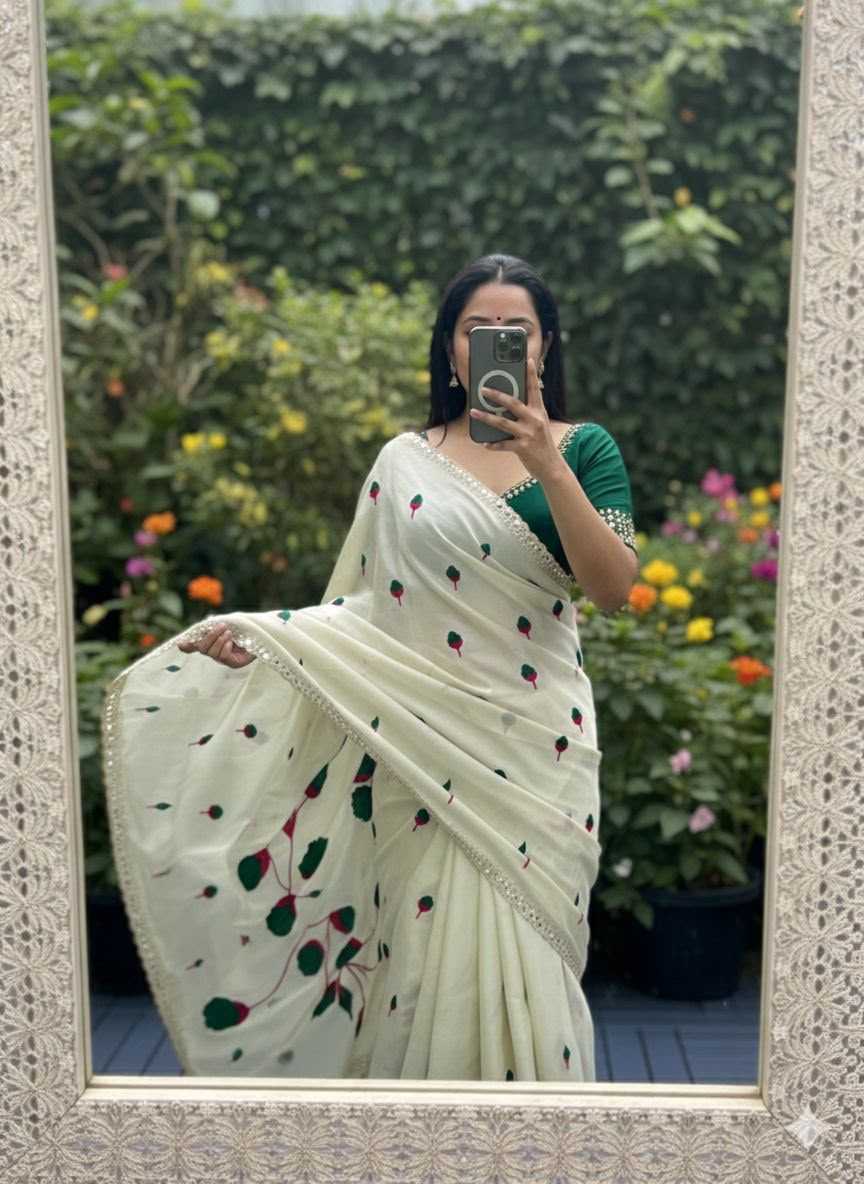 Rangoli Silk Embroidered Saree