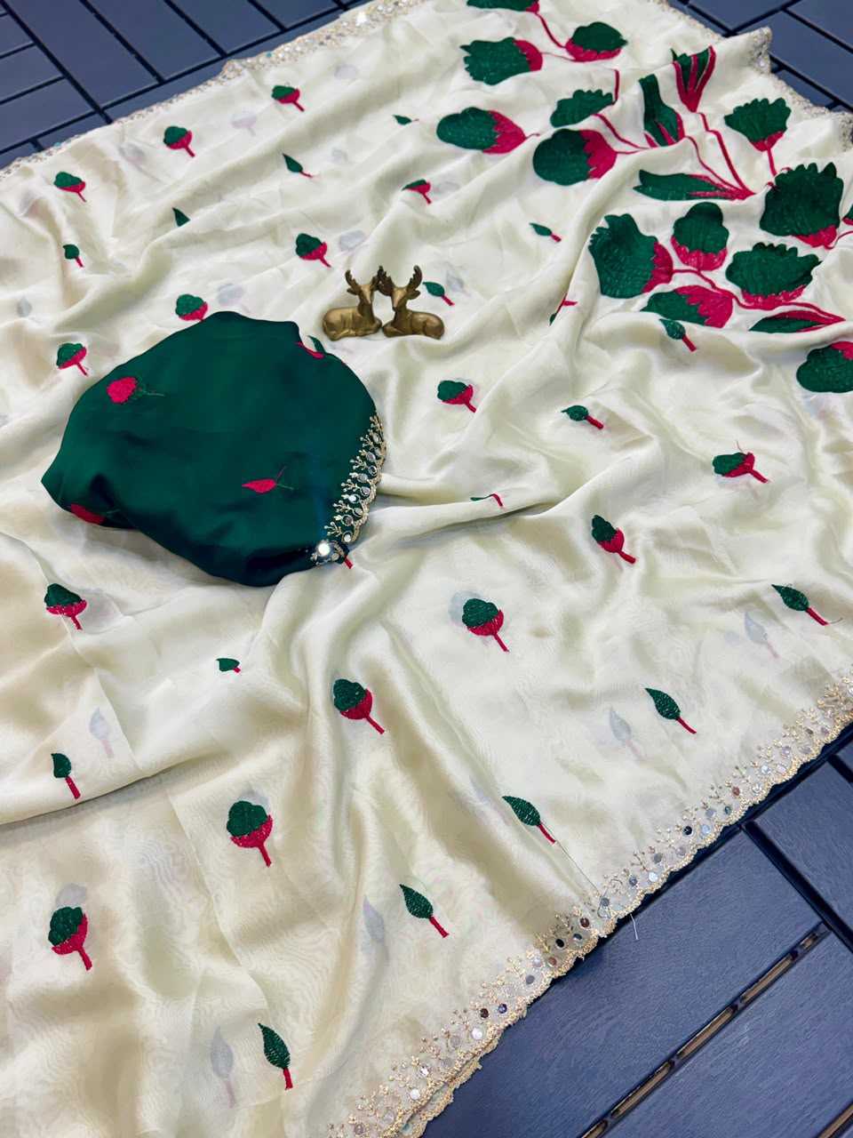 Rangoli Silk Embroidered Saree