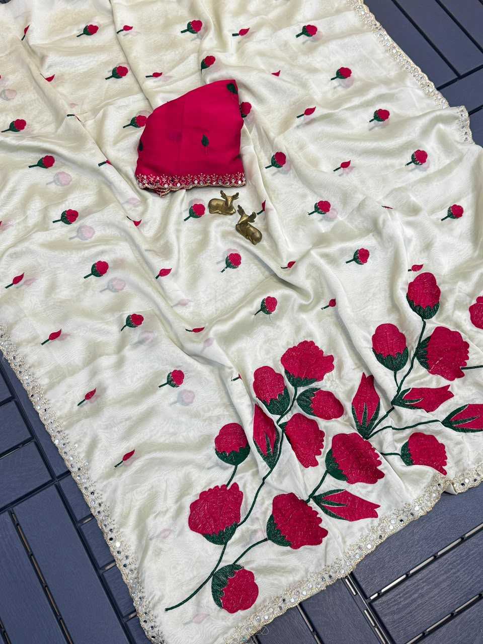 Rangoli Silk Embroidered Saree