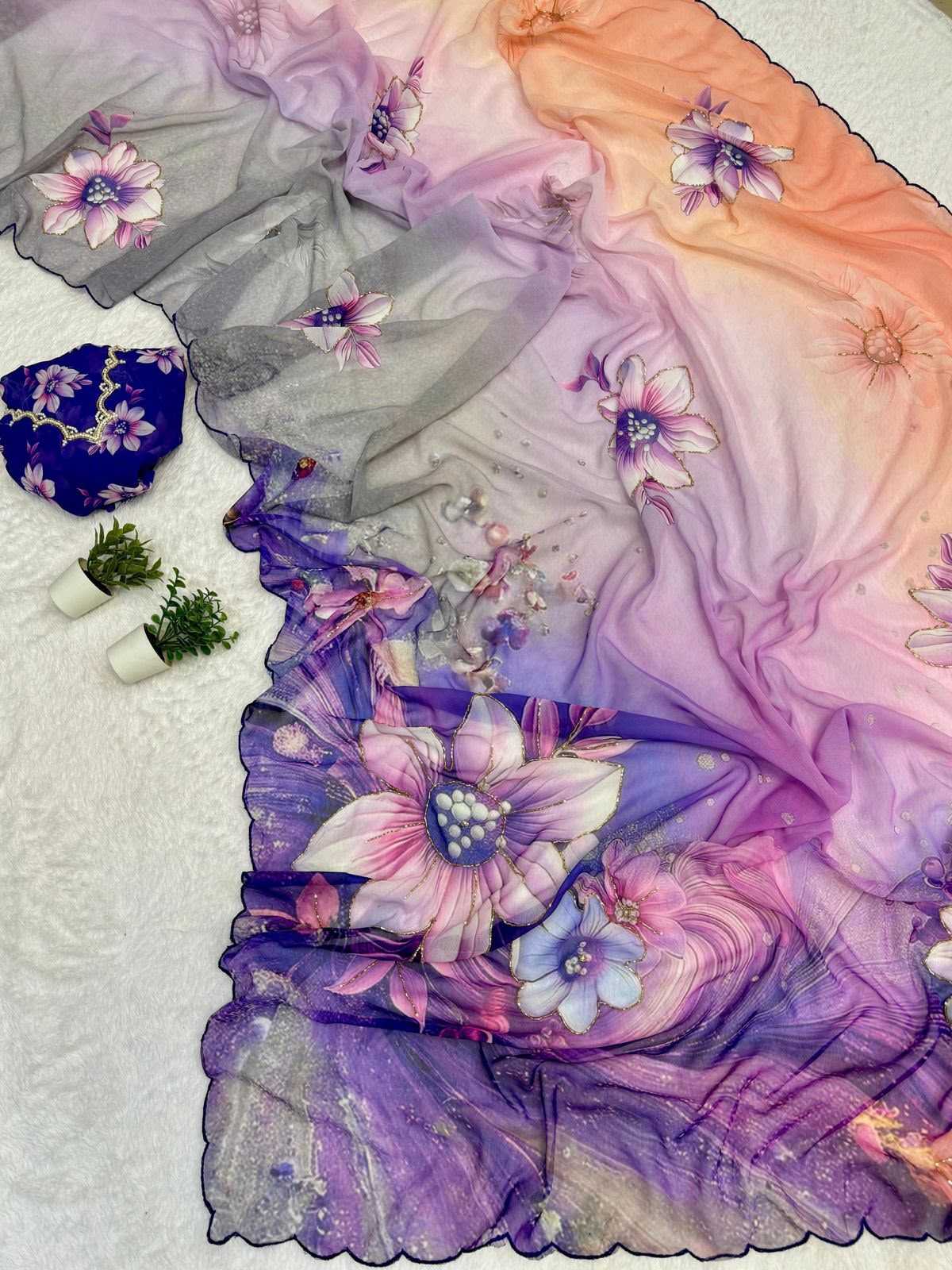 Chiffon Printed Saree