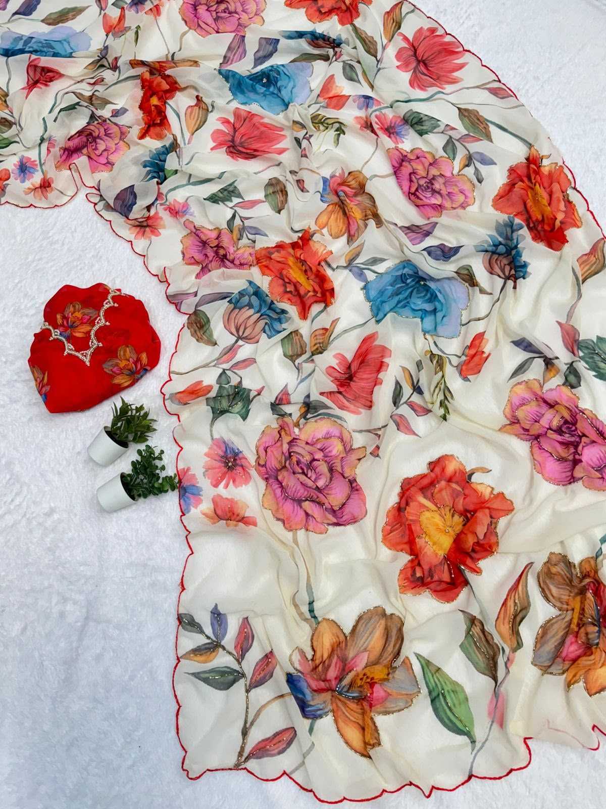Chiffon Printed Saree
