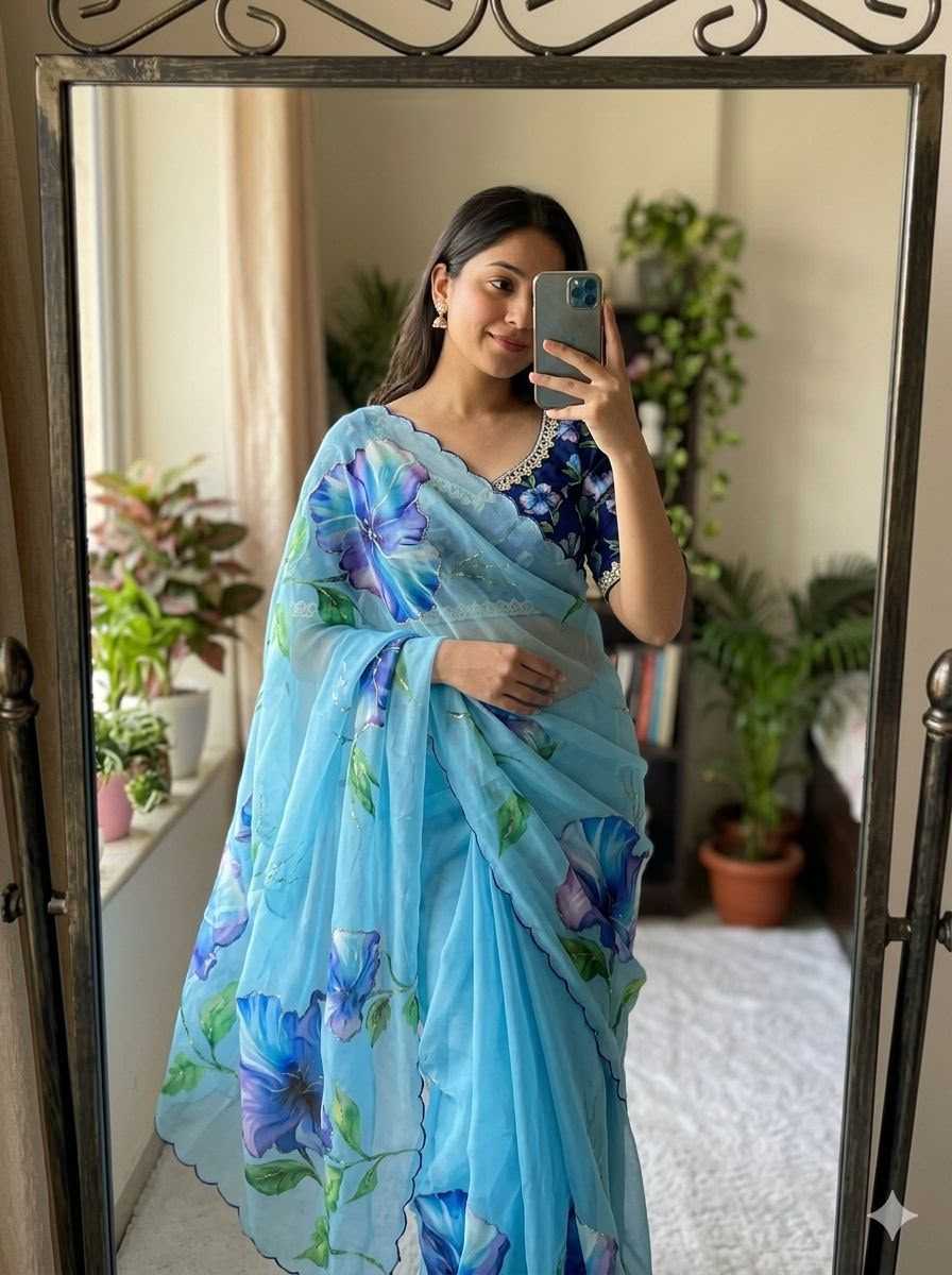 Chiffon Printed Saree