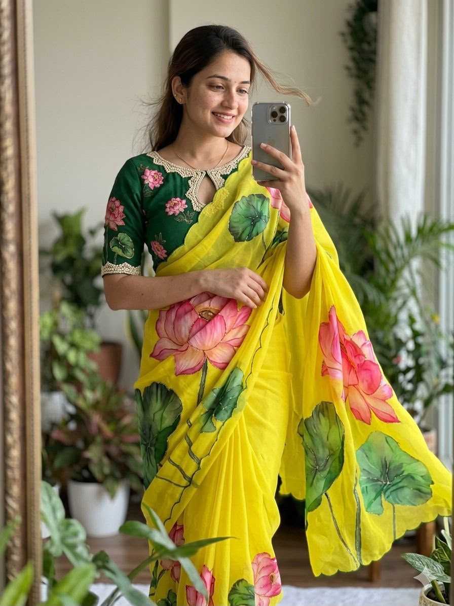 Chiffon Printed Saree