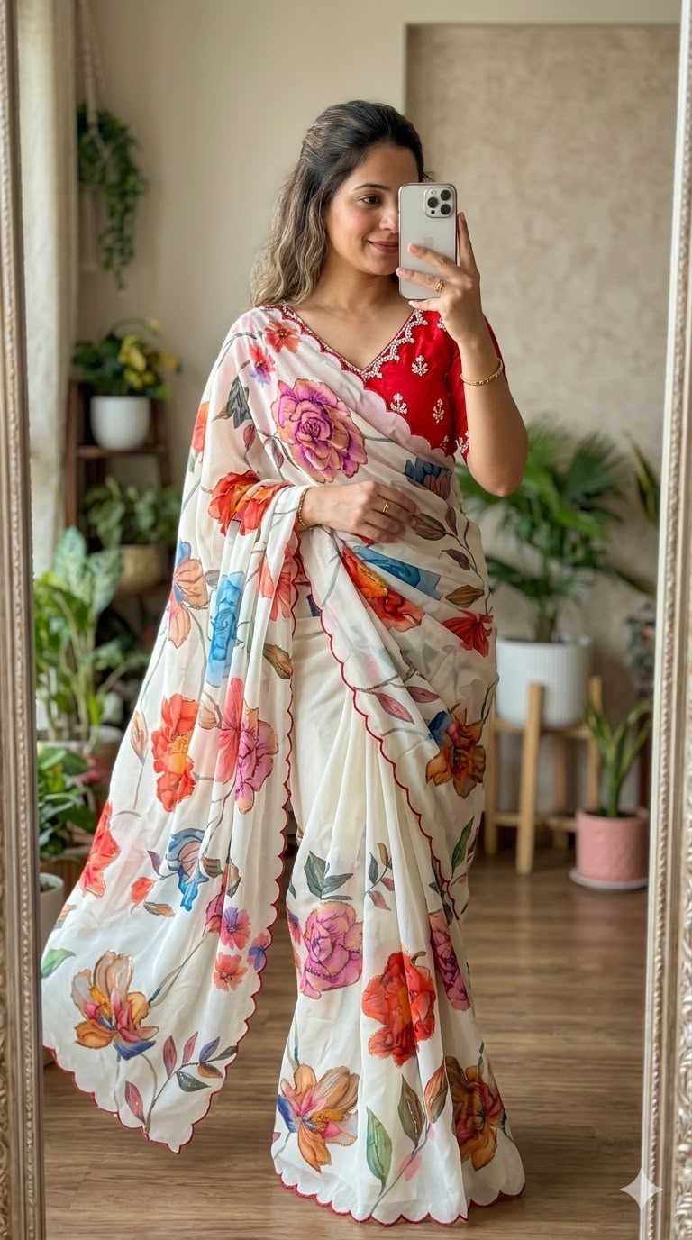 Chiffon Printed Saree