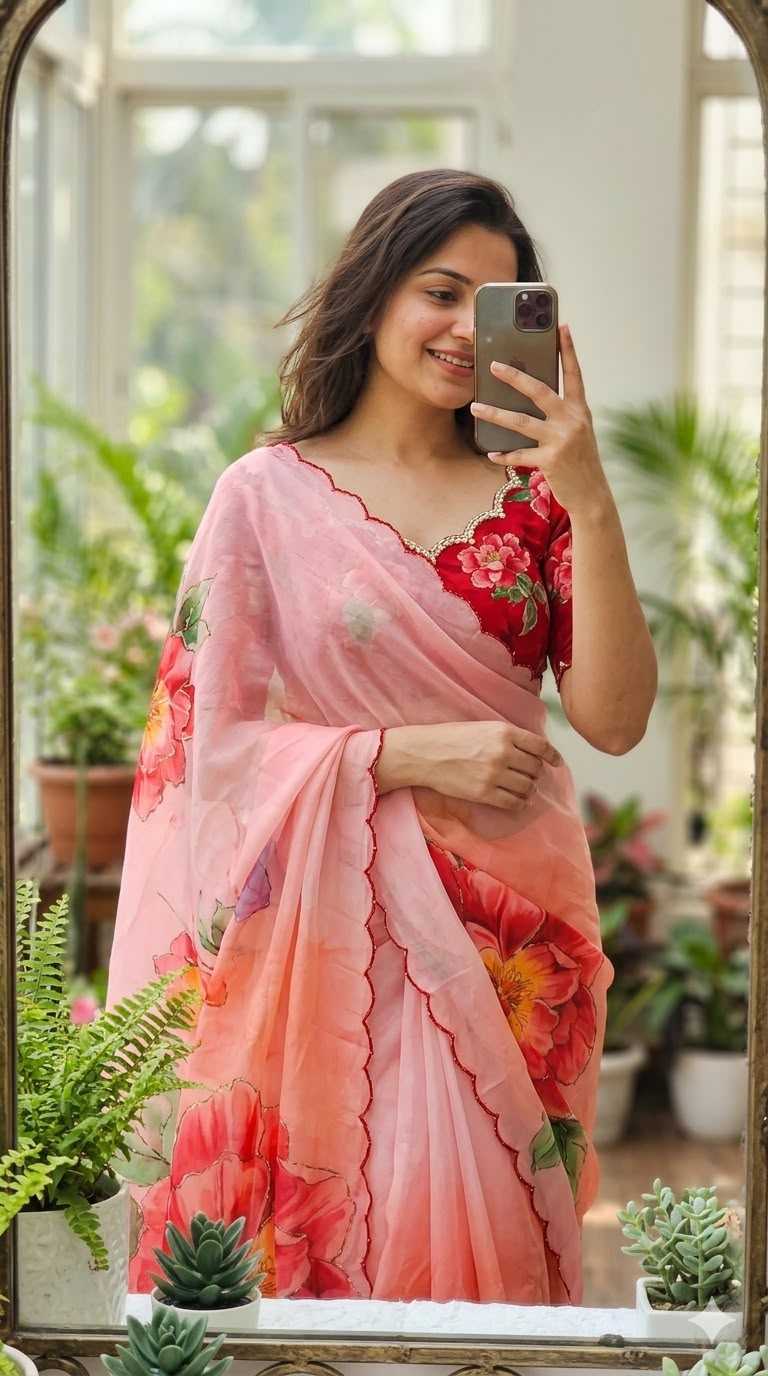 Chiffon Printed Saree