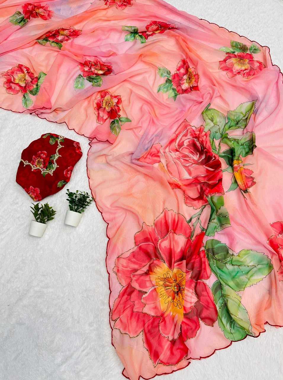 Chiffon Printed Saree