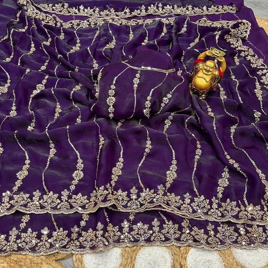 Space Silk Fancy Saree