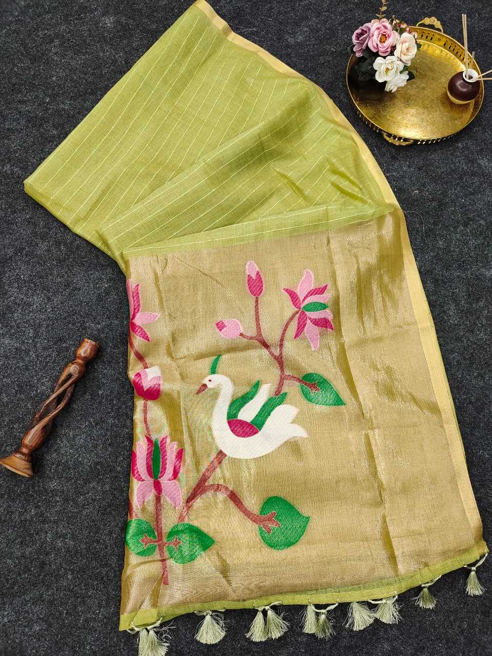 Cotton Zari Border Saree