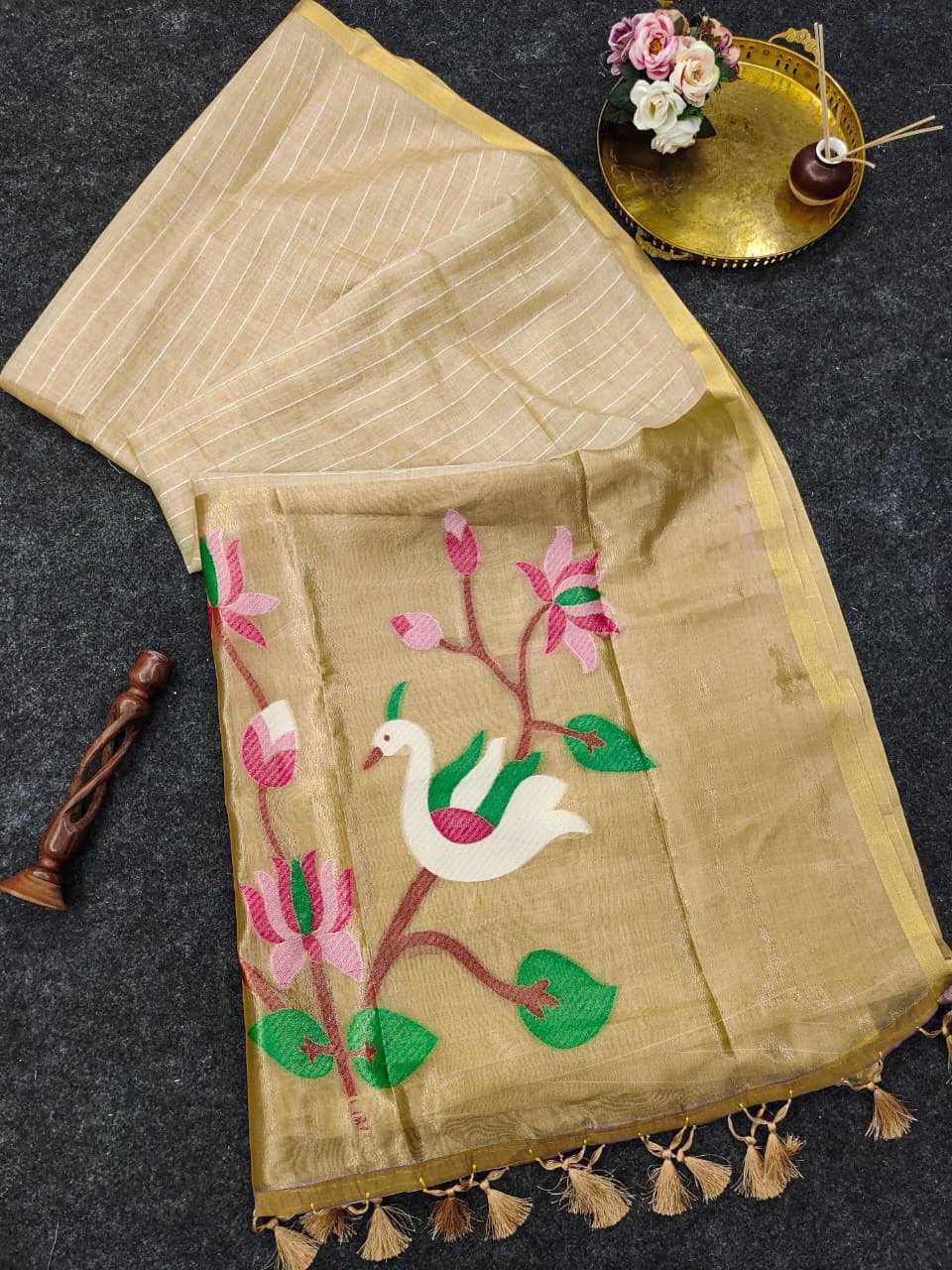 Cotton Zari Border Saree