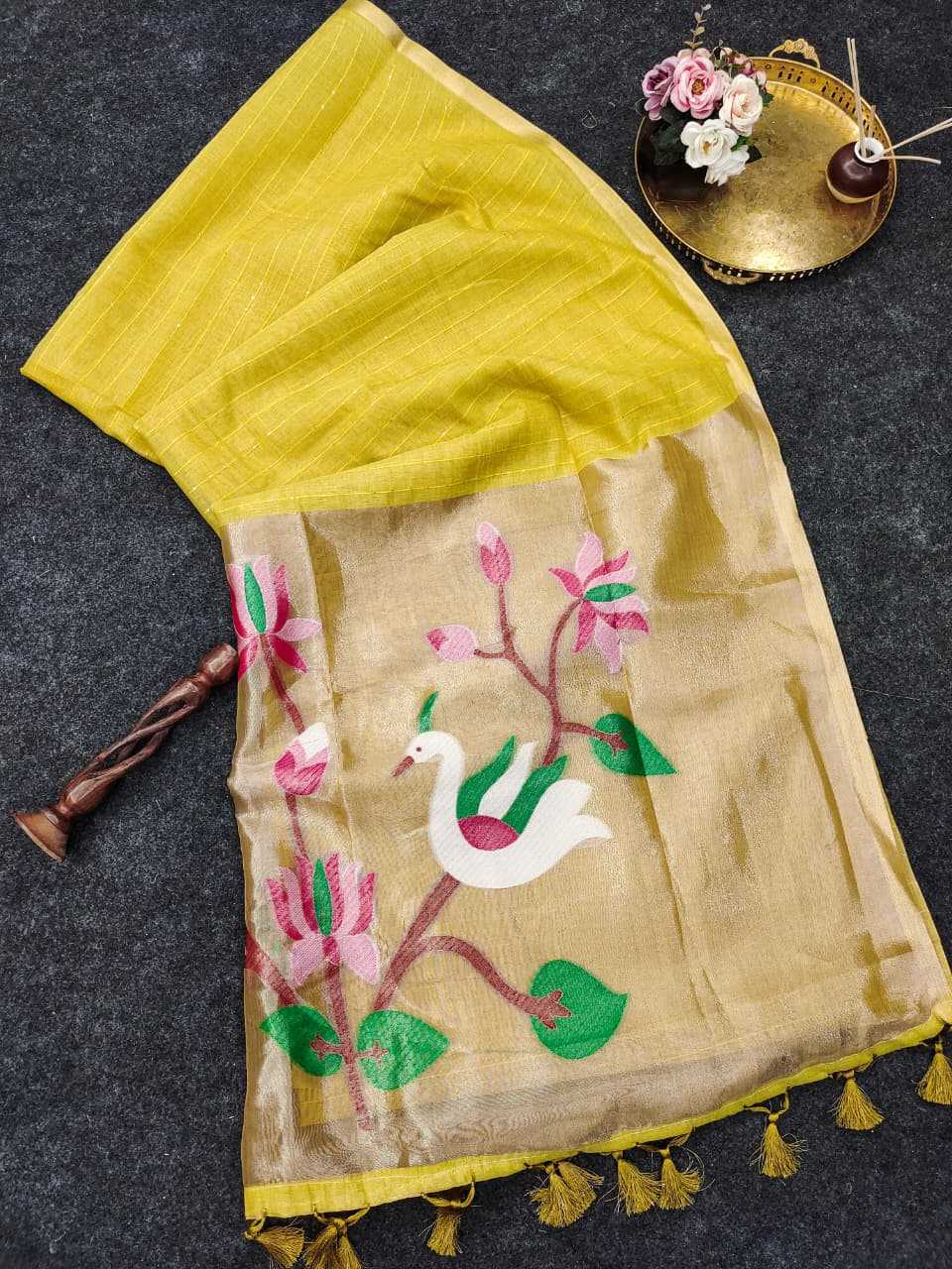 Cotton Zari Border Saree
