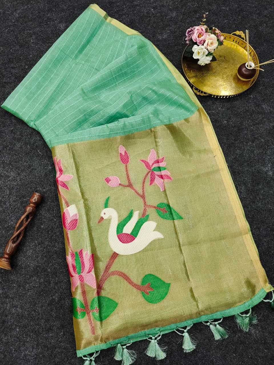 Cotton Zari Border Saree