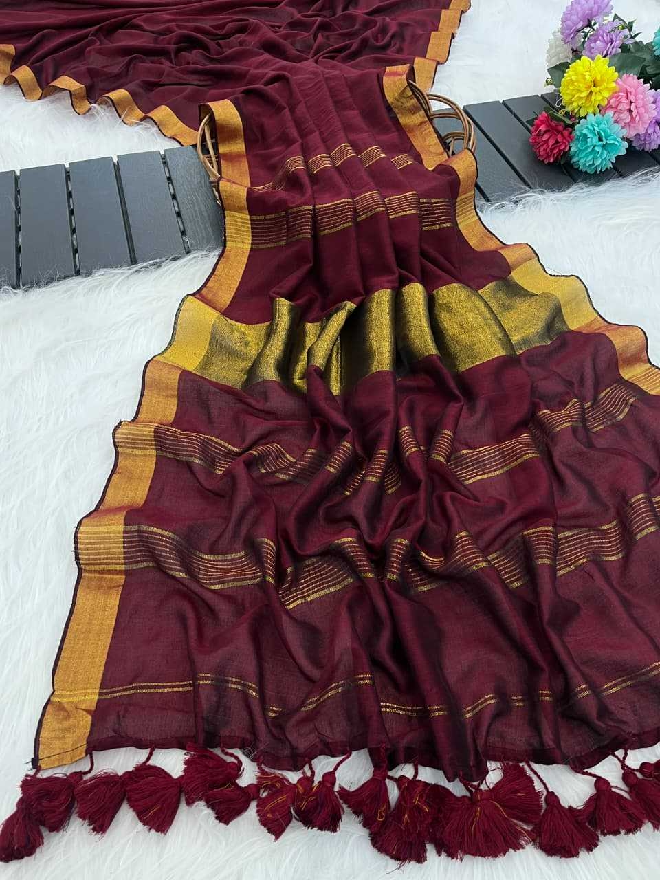Pure Cotton Party Wear Saree