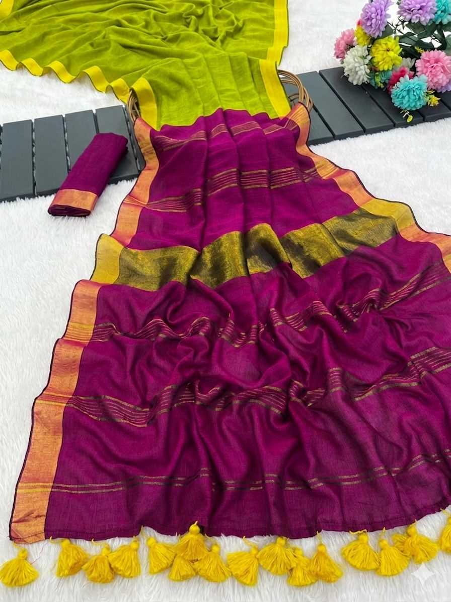 Pure Cotton Party Wear Saree