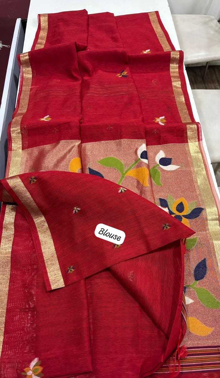 Linen Designer Saree