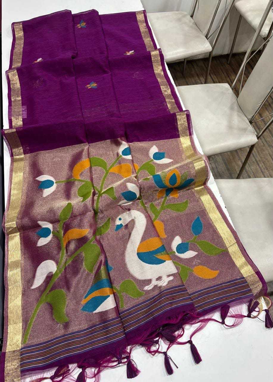 Linen Designer Saree