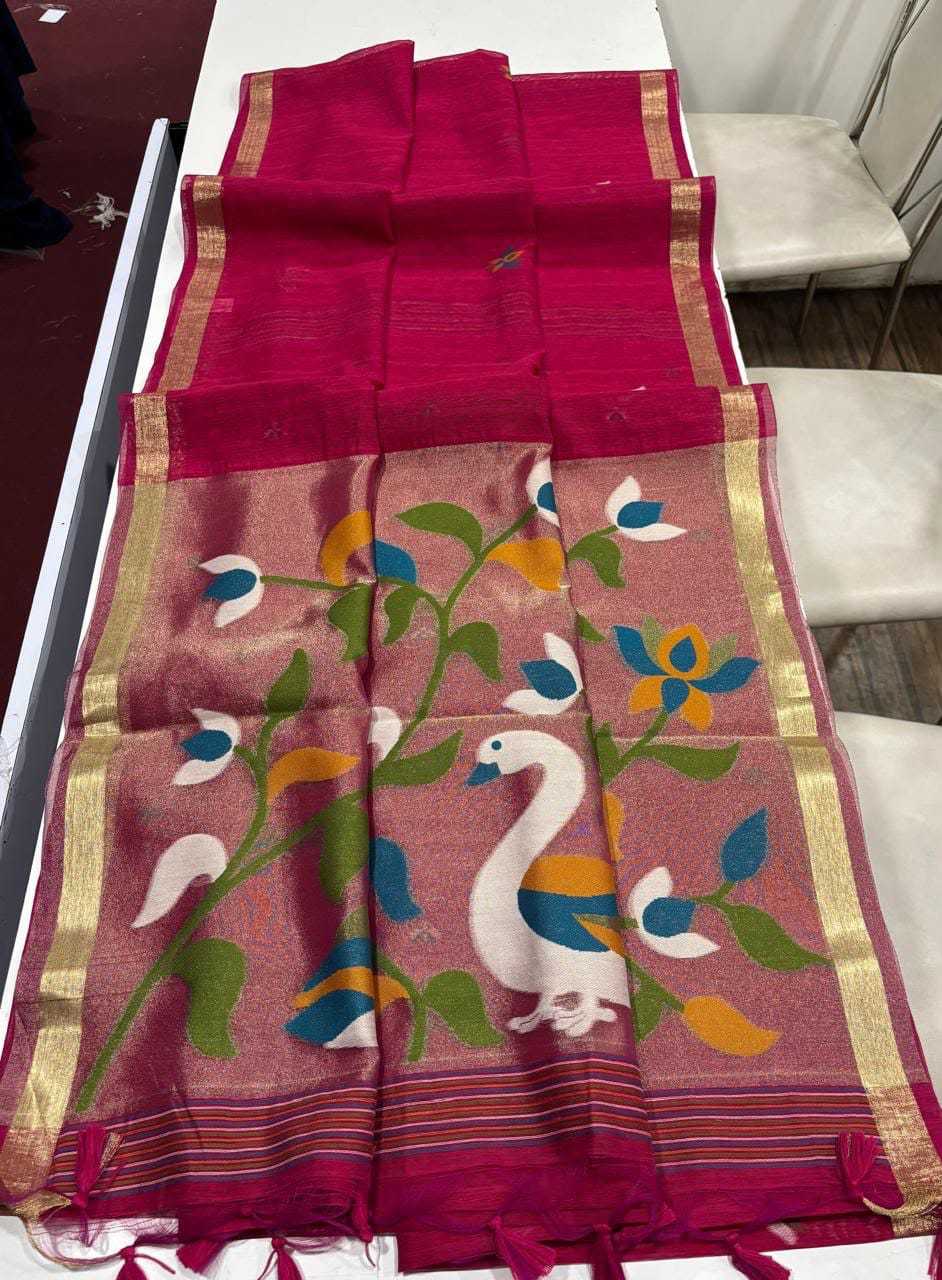 Linen Designer Saree