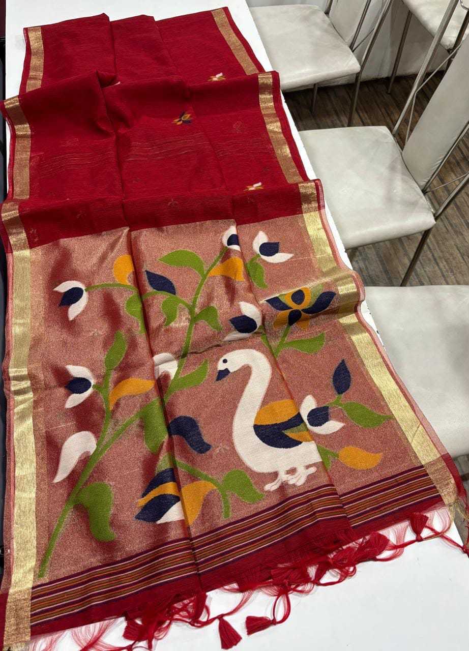 Linen Designer Saree