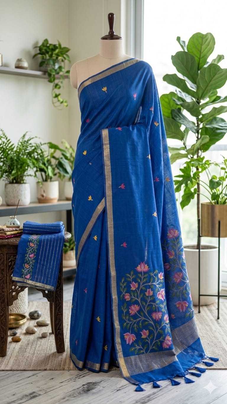 Soft Cotton Silk Chanderi Saree