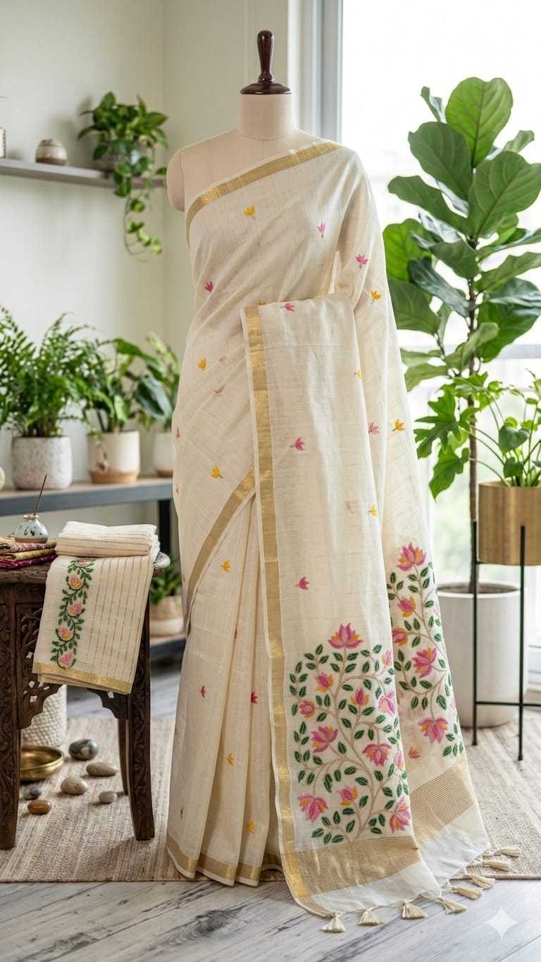 Soft Cotton Silk Chanderi Saree