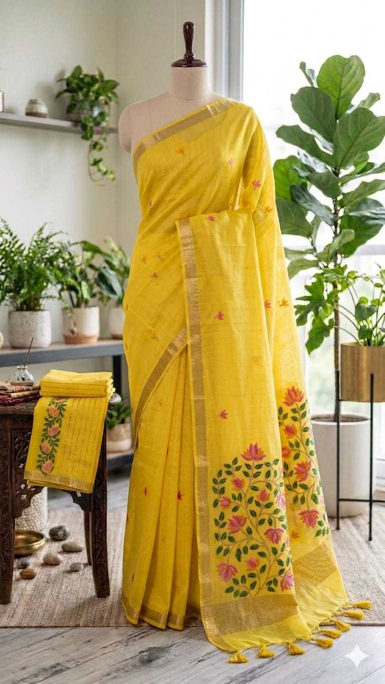 Soft Cotton Silk Chanderi Saree
