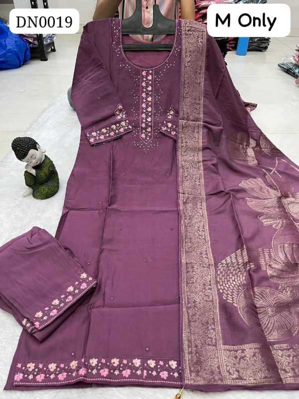Heavy Roman Silk Designer Kurti