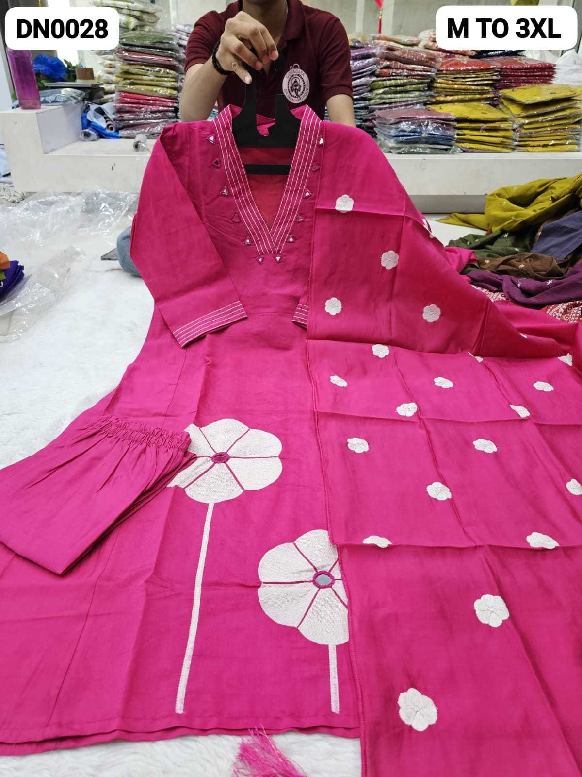 Heavy Roman Silk Cotton Kurti