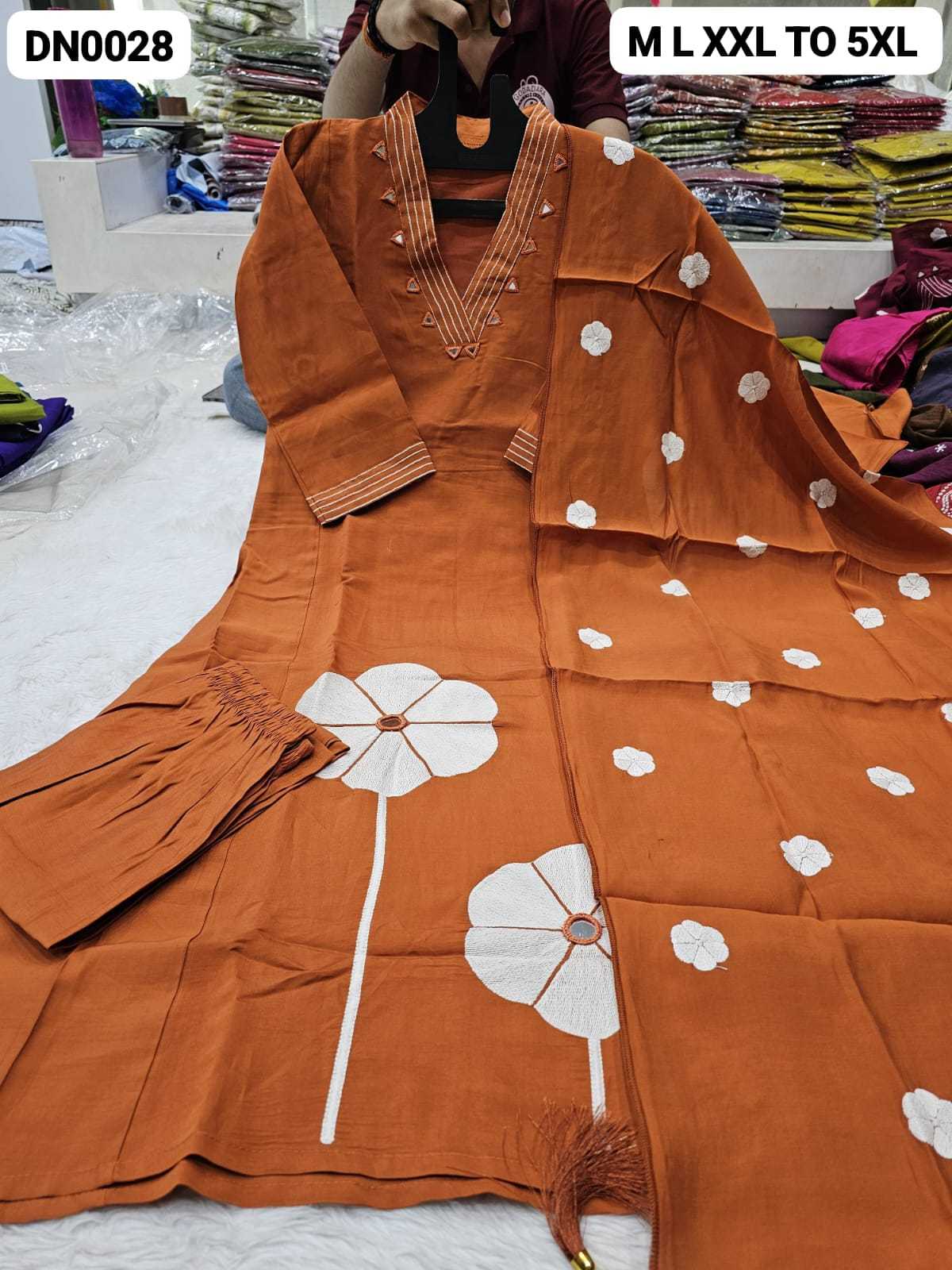 Heavy Roman Silk Cotton Kurti
