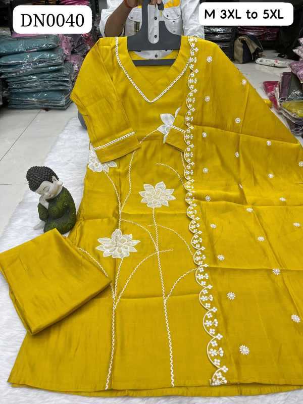 Heavy Roman Silk Party Wear Kurti