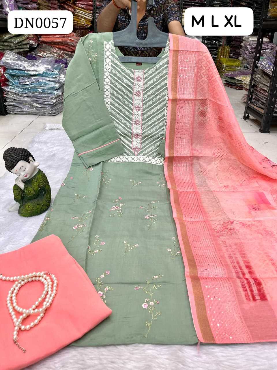 Heavy Roman Silk Designer Kurti
