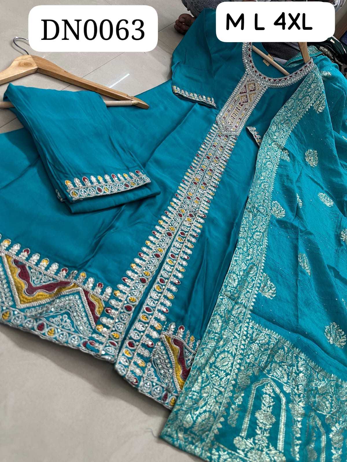 Heavy Roman Silk Party Wear Kurti