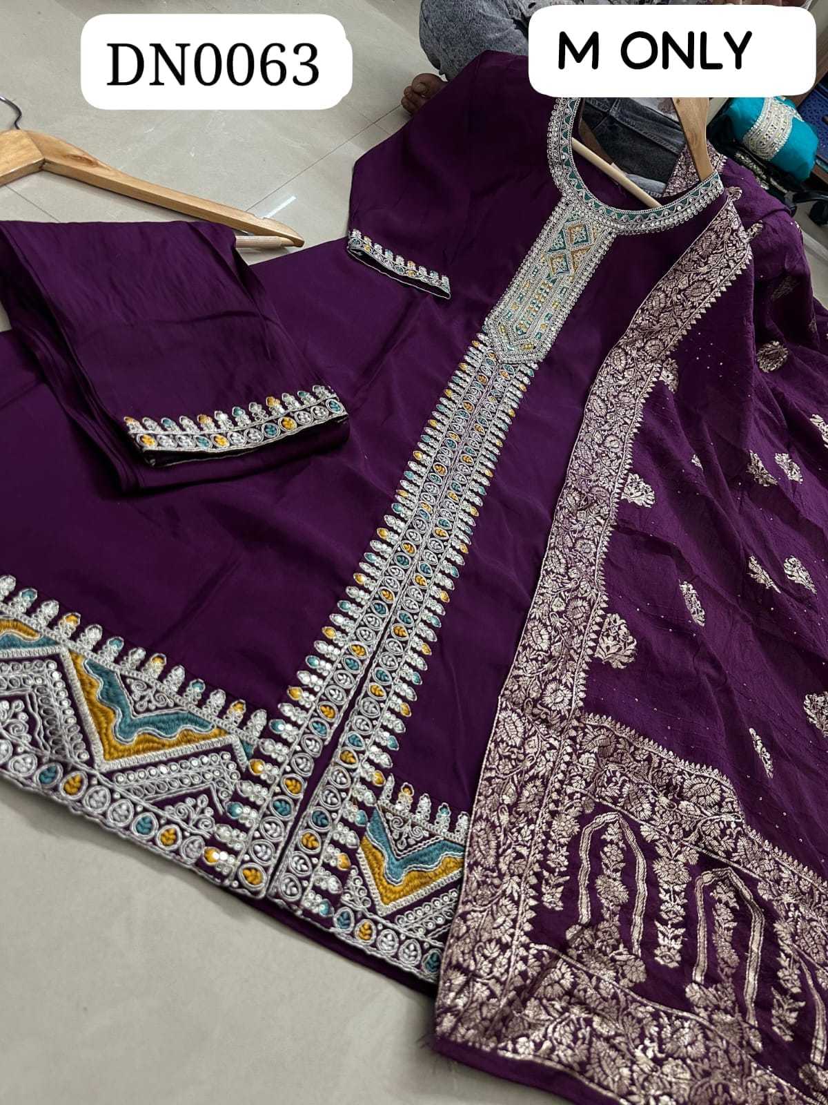 Heavy Roman Silk Party Wear Kurti