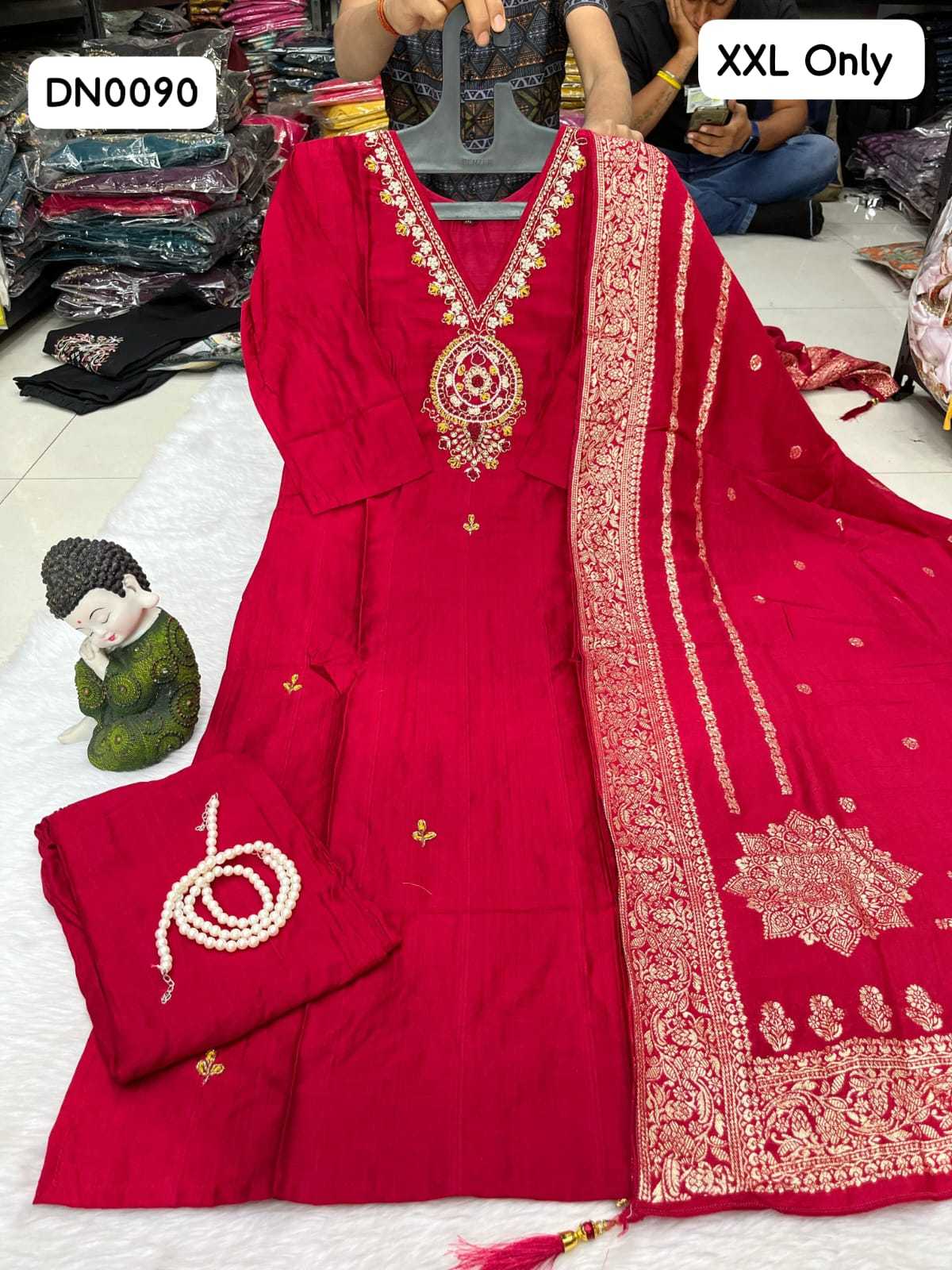 Vichitra Silk Designer Kurti