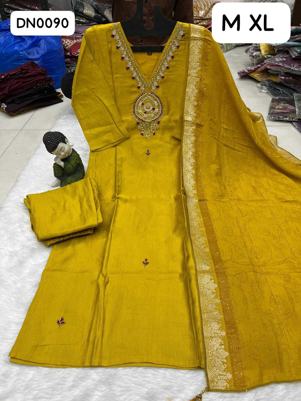 Vichitra Silk Designer Kurti
