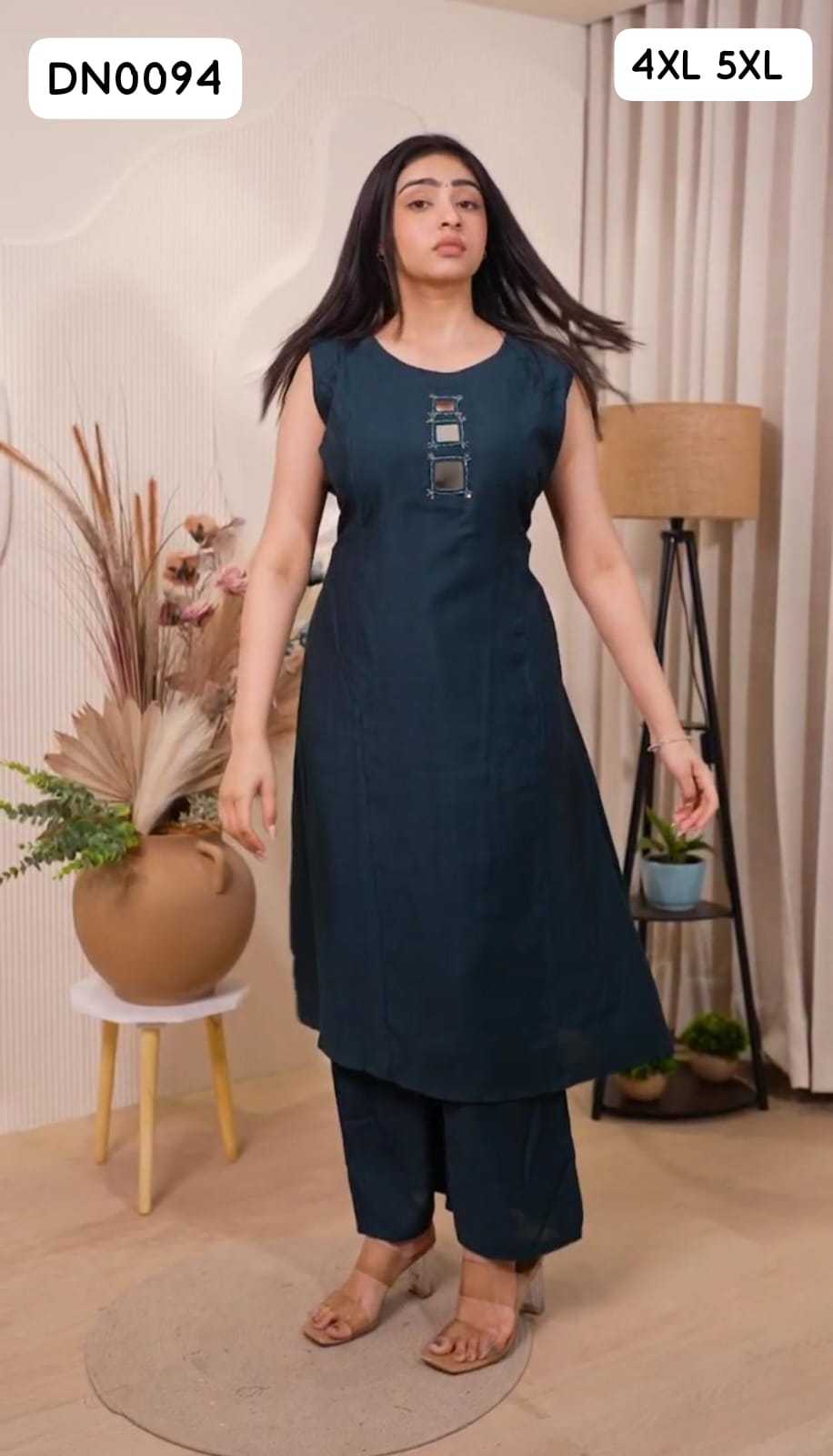 Vichitra Silk Designer Kurti