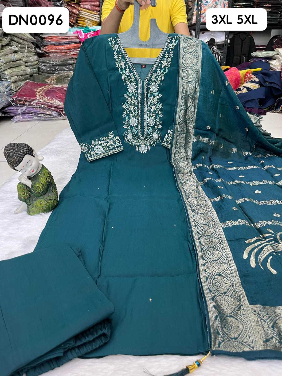 Heavy Roman Silk Designer Kurti