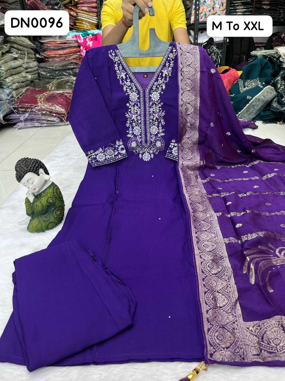 Heavy Roman Silk Designer Kurti